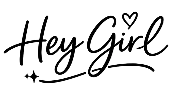 Hey girl heating pad logo