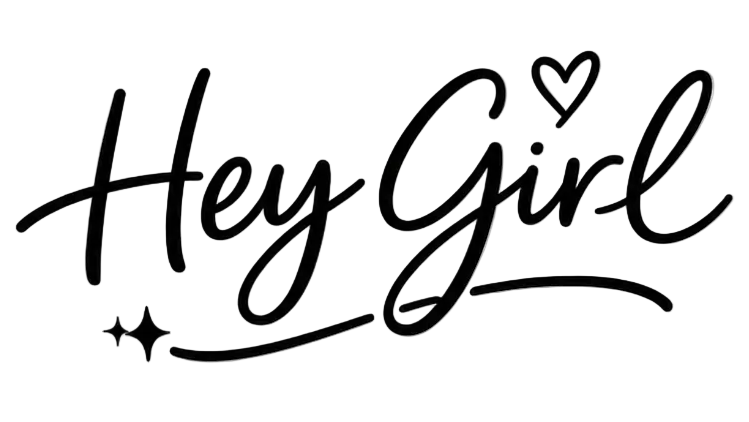 Hey girl heating pad logo