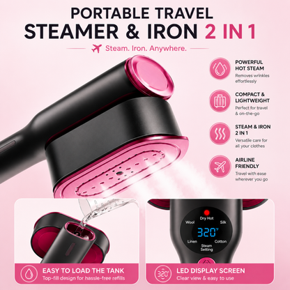 2 in 1 Smart Portable Steam Iron